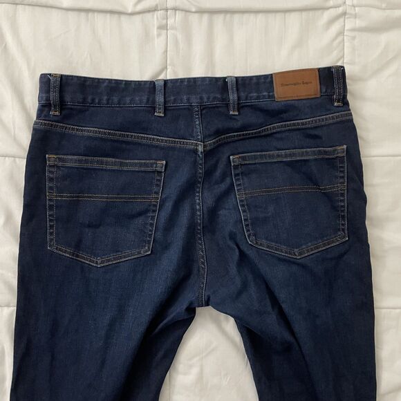 Ermenegildo Zegna Jeans Mens 36 x 28 Blue Classic Straight Leg Japanese Denim - Picture 9 of 12